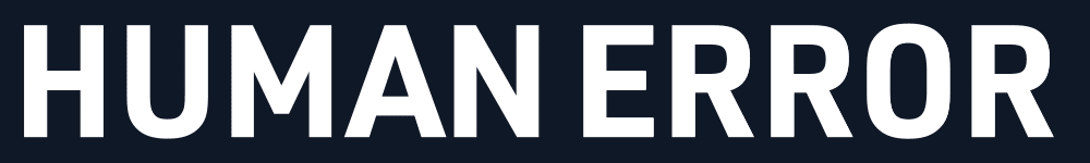 Human error strikethrough