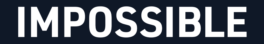 Impossible strikethrough